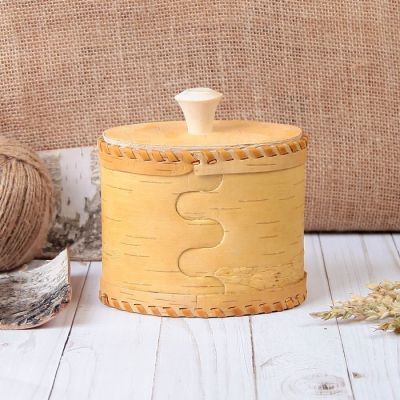 Туес «Чай», 14×8,5×15 см, береста