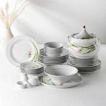 Сервиз столовый «Стрекоза», 37 предметов, 4 вида тарелок