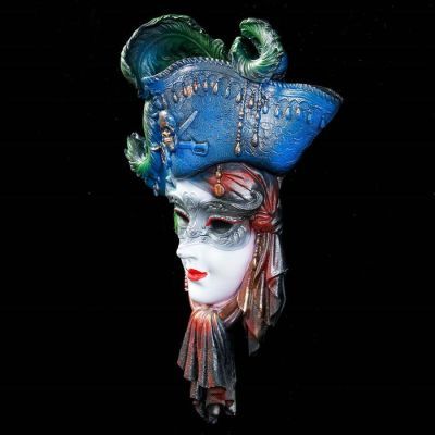 Венецианская маска "Пират" 31,5см   МИКС