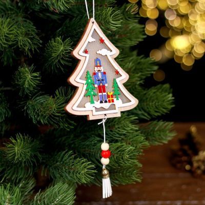 Новогодний декор с подсветкой «Щелкунчик» 11 × 1 × 12 см