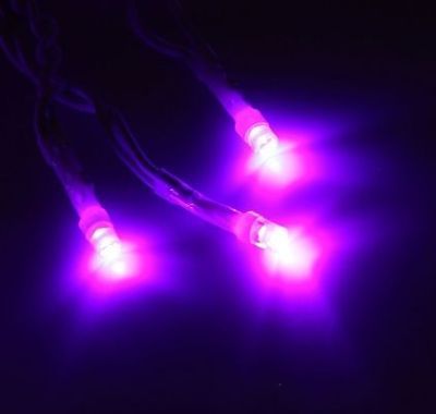 Гирлянда уличная "Бахрома" (Ш:3 м, В:0,6 м, нить белая, фиолет)