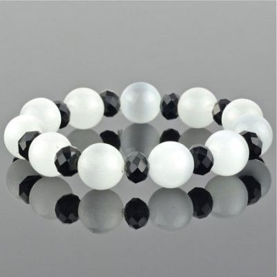 Браслет Кошачий глаз, хрусталь "Тутси" арт. бП1927-19