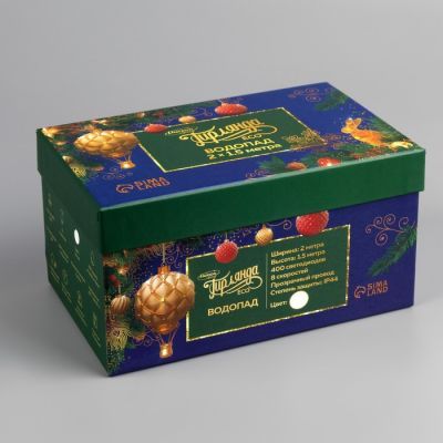 Гирлянда «Водопад» 2 × 1.5 м, IP44, прозрачная нить, 400 LED, свечение белое, 8 режимов, 220 В