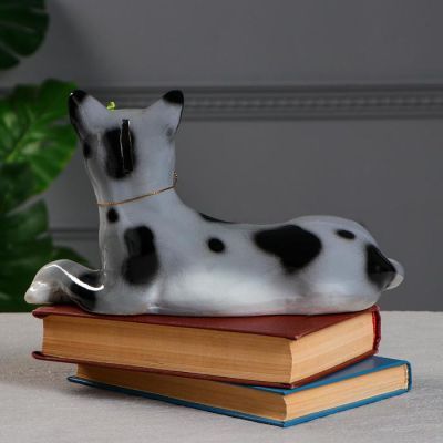 Копилка "Кошка Агнесса" глянец, серая, высота 20 см, микс