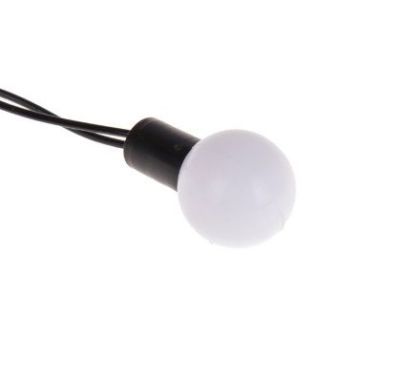 Гирлянда уличная "Метраж" с насадкой "(шарики 1,5 см", 20 м, нить тёмная, белый)