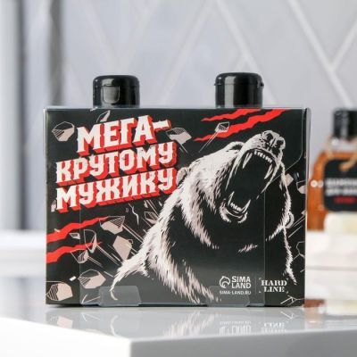 Набор "Крутому мужику" гель для душа граната аромат цитруса, шампунь граната аромат парфюма
