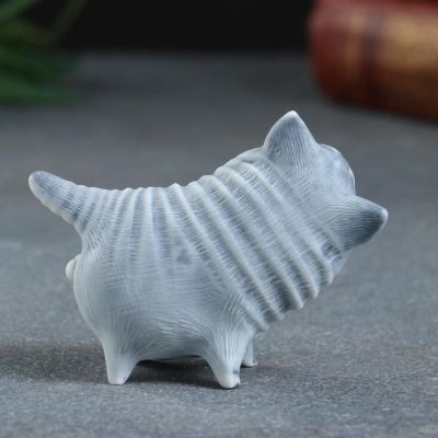 Сувенир "Кот с яйцами боком (авторский М. Бруй) 6,3см