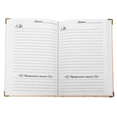 Недатированный кожаный ежедневник "Ежедневник настоящего мужчины" Индия