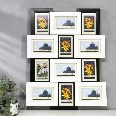 Фоторамка пластик 12 в 1 404-1105-1 /404-3118-1 10х15 см