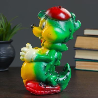 Копилка "Дракон в беретке", 20х12см, МИКС