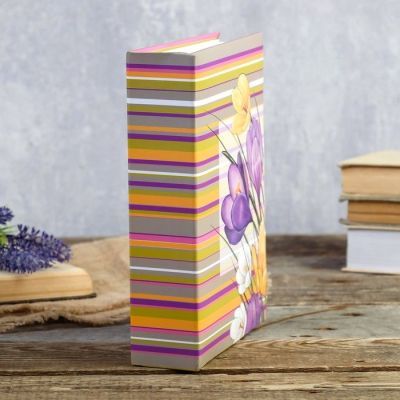 Фотоальбом на 192 фото 10х15 см "Луговые цветы" МИКС 22,5х17,5х5,5 см