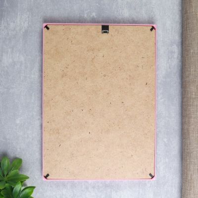 Фоторамка пластик L-3 21х30 см, розовый, с небьющимся стеклом