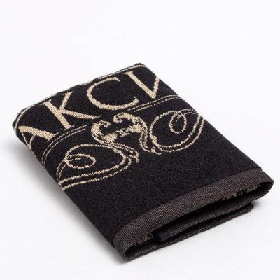 Полотенце именное махровое Этель "Максим" чёрный, 50х90см, 100% хлопок, 420гр/м2