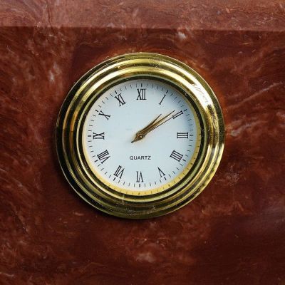 Набор настольный "Элит с часами", с 1 стаканом, лемезит, доломит