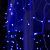 Гирлянда «Бахрома» 3 × 0.9 м, IP44, УМС, белая нить, 232 LED, свечение синее, 220 В