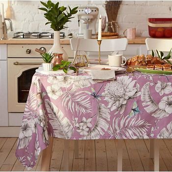 Скатерть "Этель" Tropical  220х147 см, 100% хлопок, саржа 190 г/м2