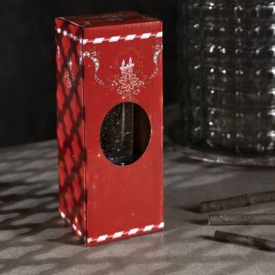 Светодиодная фигура «Свеча серебристая» 7 × 20 × 7 см, пластик, блёстки, батарейки АААх2 (не в комплекте), свечение тёплое белое