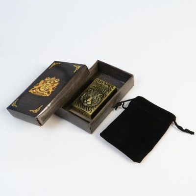 Зажигалка газовая "Тигр", в подарочной коробке, пьезо, 5,5x3,5 см