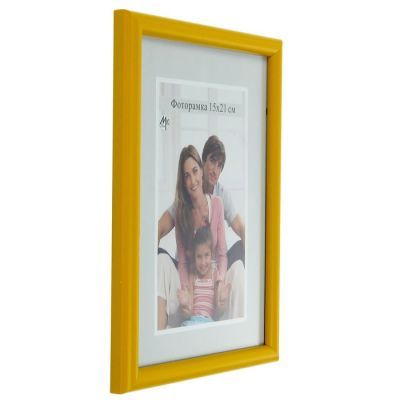 Фоторамка для фото 15х21 см Simple, жёлтая