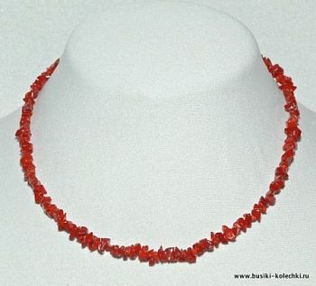 Бусы Коралл "Забава" арт. ПКО-75-42-6.