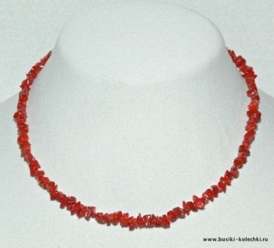 Бусы Коралл "Забава" арт. ПКО-75-42-6.