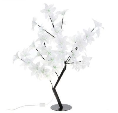 Светодиодный куст "Лилия белая" улич. (0,85 м.)