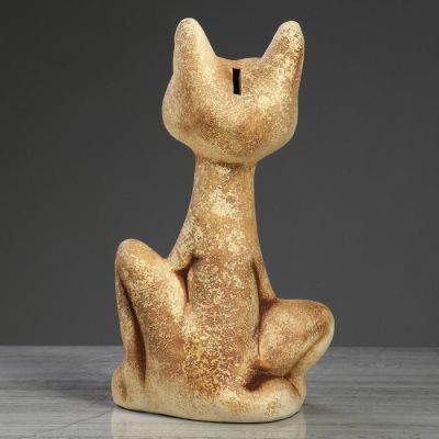Копилка "Кот Вася", под шамот, 33 см, микс