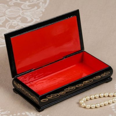 Шкатулка - купюрница «Тройки», 8,5×17см, лаковая миниатюра