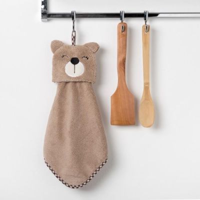 Кухонное полотенце Доляна "Мишка", р-р. 30х30 см, микрофибра