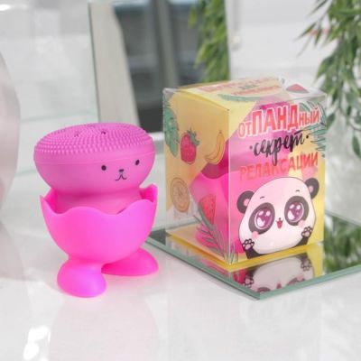 Щёточка для лица на подставке «ОтПАНДный секрет», 7,2 х 5,5 см