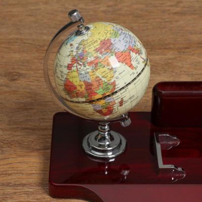 Набор настольный 5в1 (часы, карандашница, глобус, визитница, подставка)