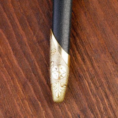 Сув. изд. кортик, ножны с оковками, рукоять чёрная, гарда капли 39 см