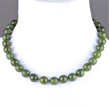 Бусы Нефрит "Классика №12" арт. ННФ-1(12)-45-2