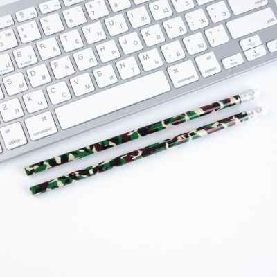 Подарочный набор «С 23 февраля» блокнот, значок, наклейки и карандаши 2 шт