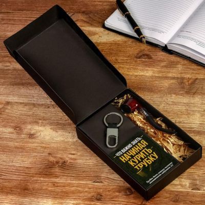 Подарочный набор с трубкой для курения «Настоящий мужик», 17,7 х 11,9 см