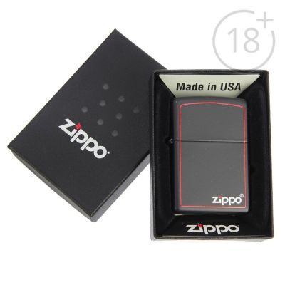 Зажигалка ZIPPO 218ZB Classic с покрытием Black Matte