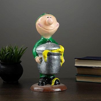 Копилка "Солдат повар" 30х11х17см