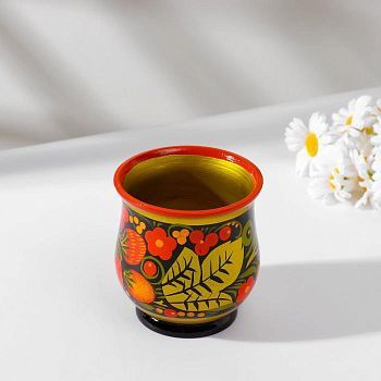 Стакан,  150мл, хохлома