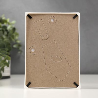 Фоторамка пластик L-3 10х15 см, белый, с небьющимся стеклом