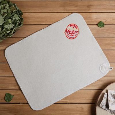 Набор "Крутому мужику, пивной" шапка, коврик