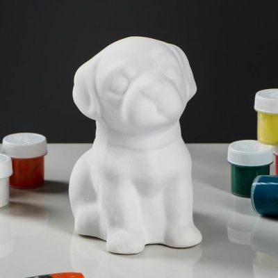 Копилка-раскраска "Щенок", под роспись, 15 см