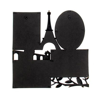 Фоторамка "С любовью из Парижа" на 4 фото 10х15 см, под золото