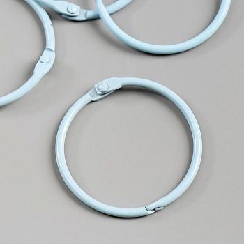 Кольца для альбома "Рукоделие" KDA-050/4, 0,5 см, 4 шт, голубой