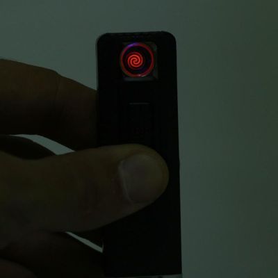 Зажигалка электронная, спиральная, 8.5х2.4. см,  микс