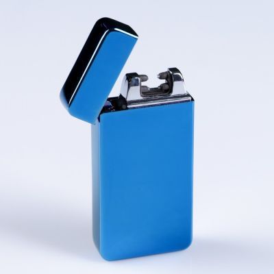 Зажигалка электронная в подарочной упаковке, USB, дуговая, цвет морской волны, 8.5х12 см