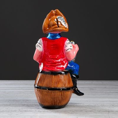 Копилка "Моряк на бочке", глянец, 32 см