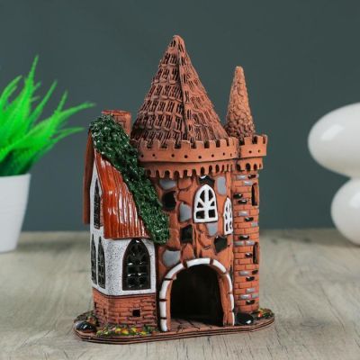 Аромалампа Домик «Озеро», ручная работа  микс 20,5 см