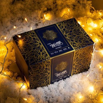 Гирлянда «Занавес» 2 × 1.5 м, IP44, УМС, белая нить, 360 LED, свечение тёплое белое, 220 В