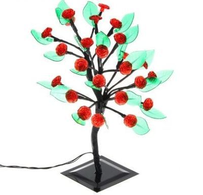 Светодиодный куст "Роза" улич. (0,4 м., красный)