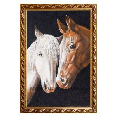 Картина "Две лошади" багет №164 (40х60 см)